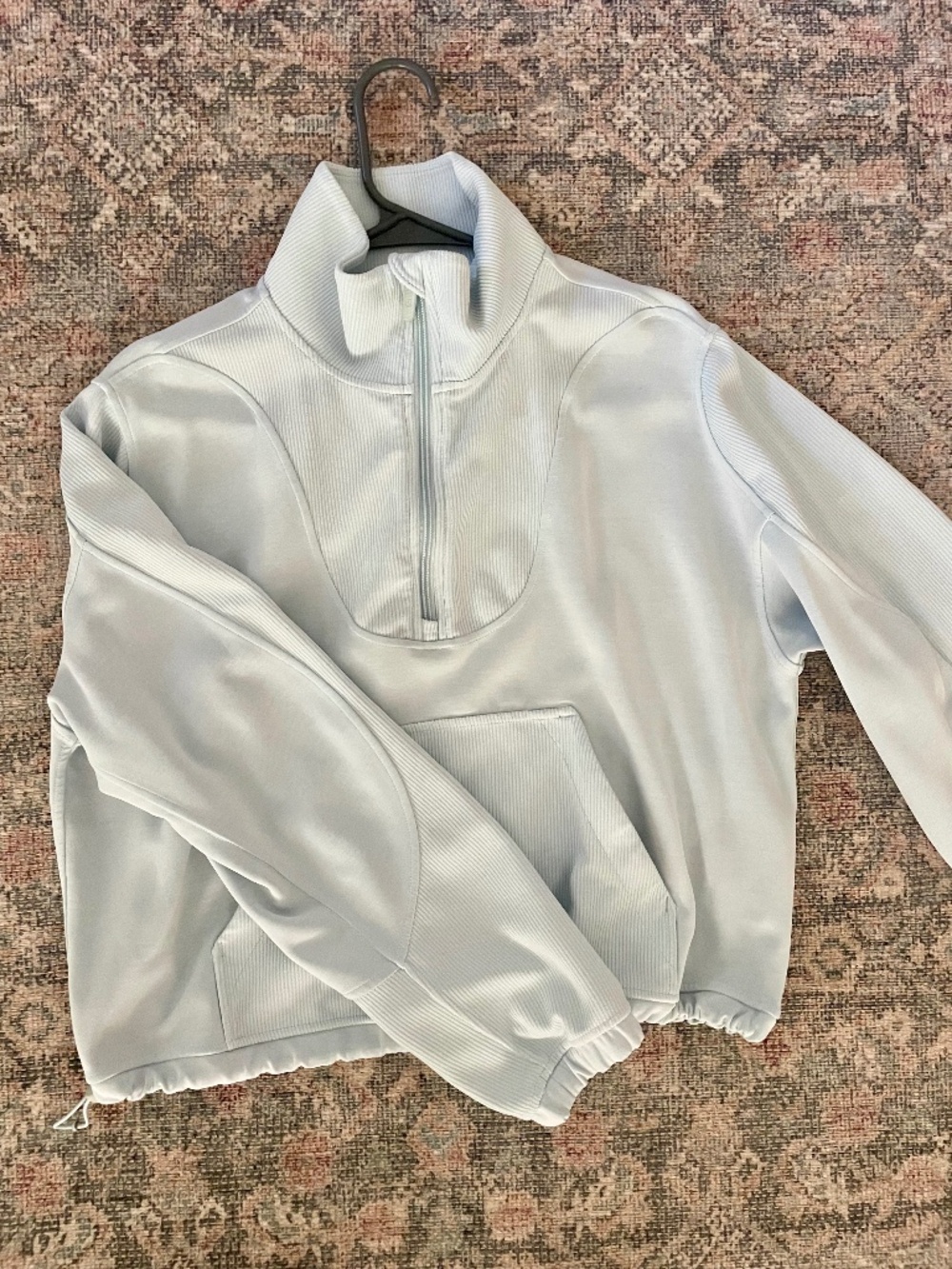 Lululemon Scuba Oversized Funnel Neck Half Zip Baby Blue Size 8